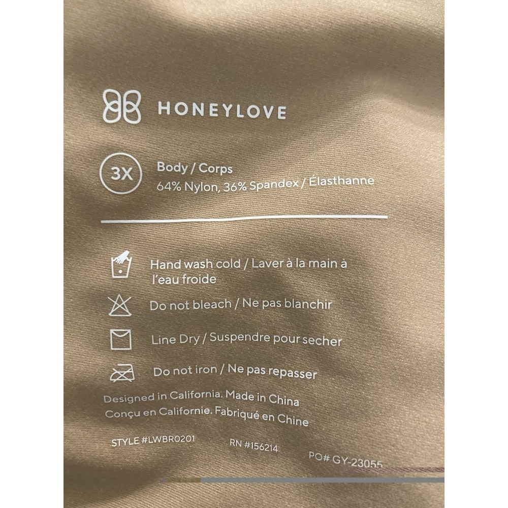 Honeylove Bra Silhouette‎ Sand Beige Wireless Size 3X Comfort NWOT - Picture 8 of 8